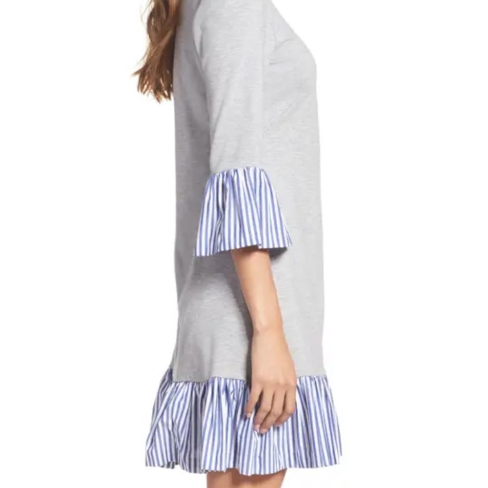 Eliza J Flounce Hem Sweatshirt Dress - Picture 4 of 11
